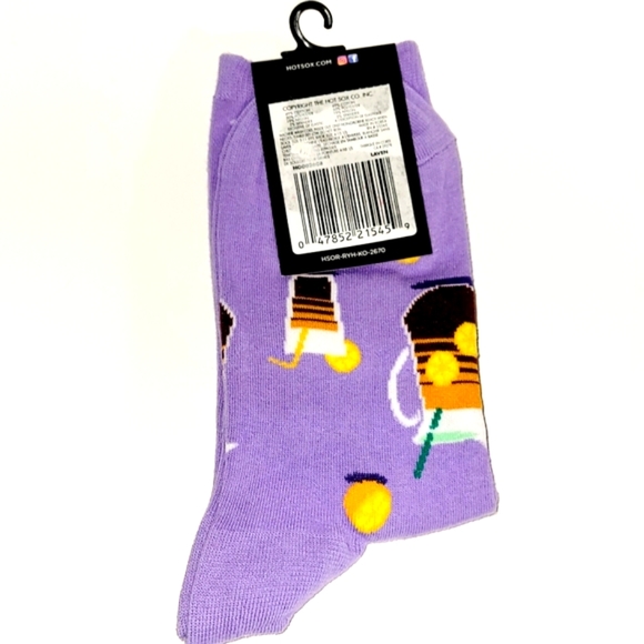 New Ice Tea Hotsox Socks - New With Tags, Purple Lavender Color - Picture 4 of 4
